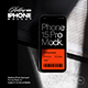 iPhone 15 Pro Mockup on Rolling Door - GraphicRiver Item for Sale
